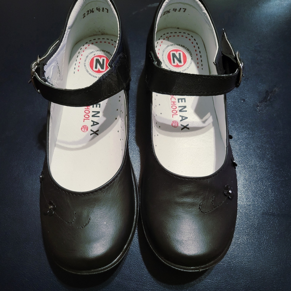 Black Kids School Shoes